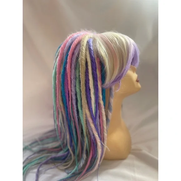 Pastel Synthetic Dread Wig - Picture 4 of 7